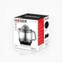 Haeger Little Juice Exprimidor con movimiento bidireccional, 2 conos, capacidad 0.7 litros